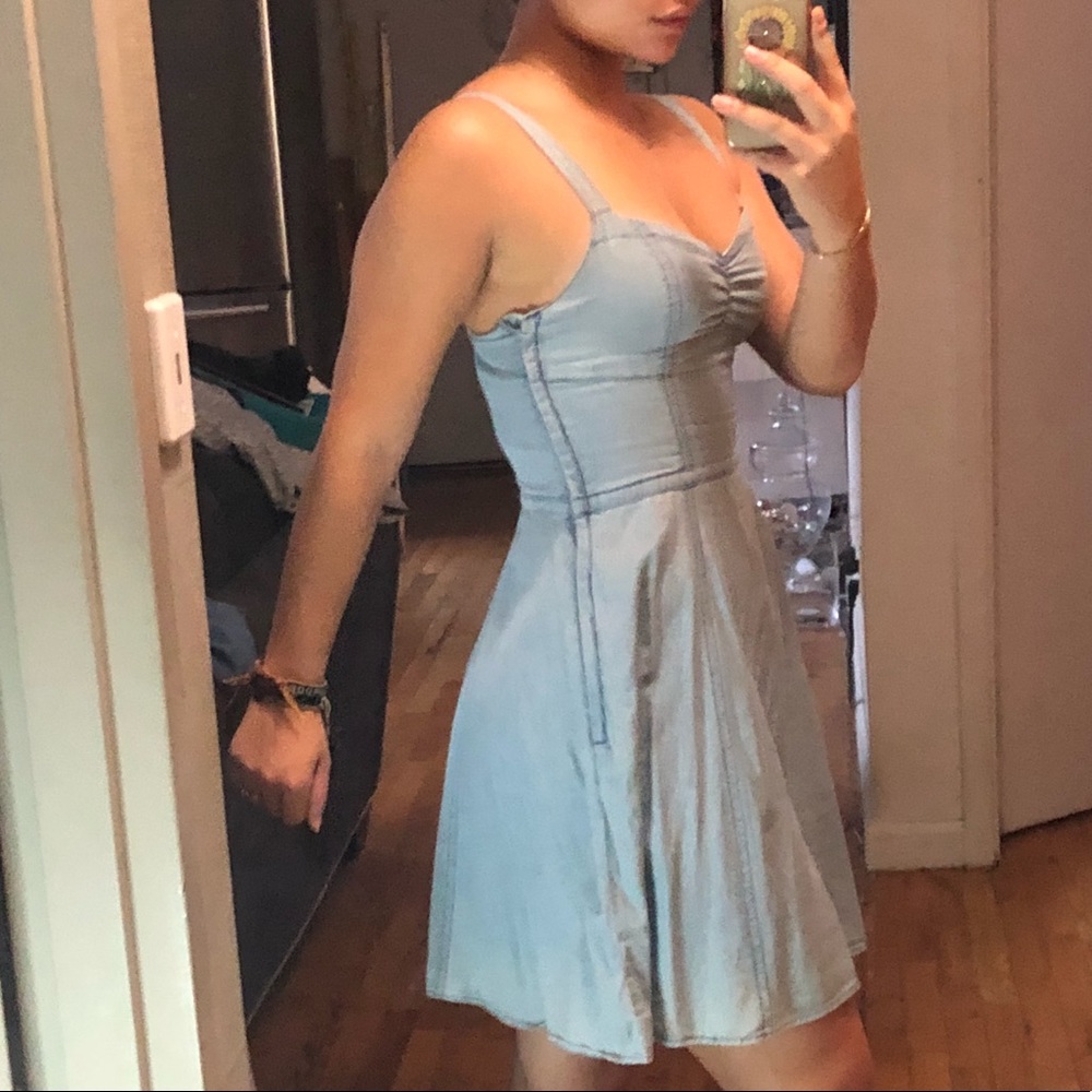 Baby blue babydoll dress